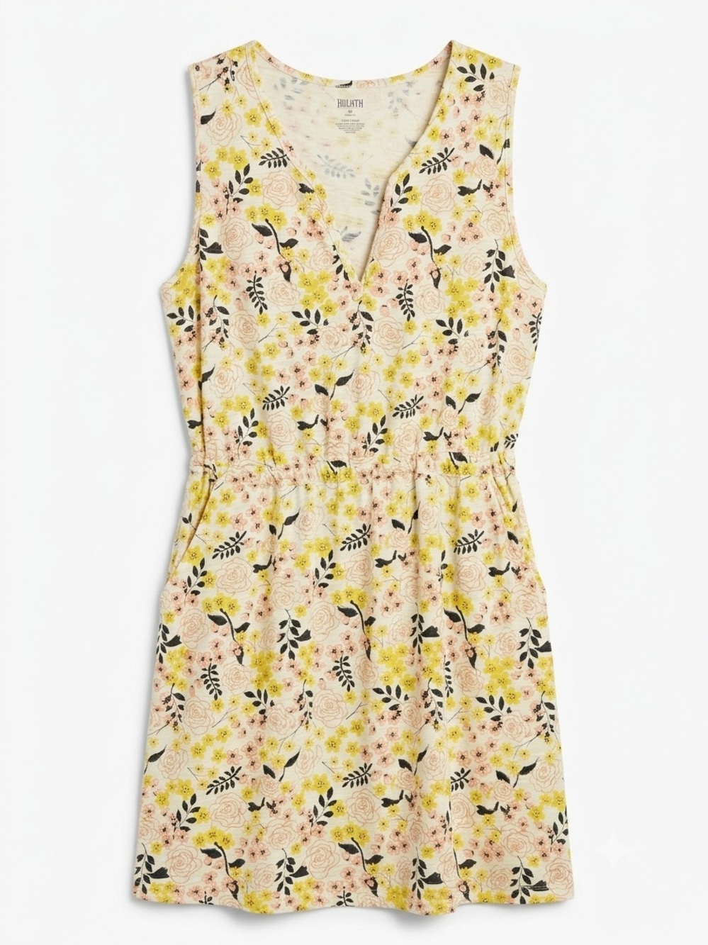 Duluth Trading Co. To 'N' Flow Jersey Floral Sleeveless Dress Boho Cottagecore